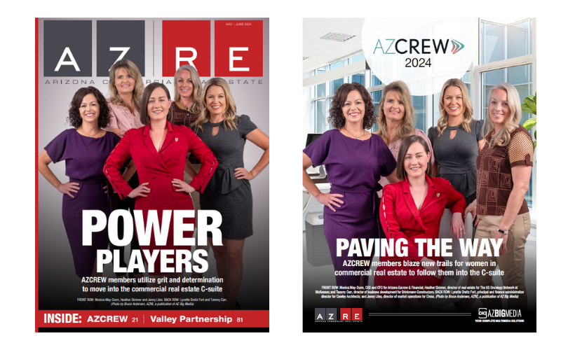 Arizona Real Estate Commercial Real EstateAZRE Cover photo featuring Monica May Dunn of Arizona Escrow